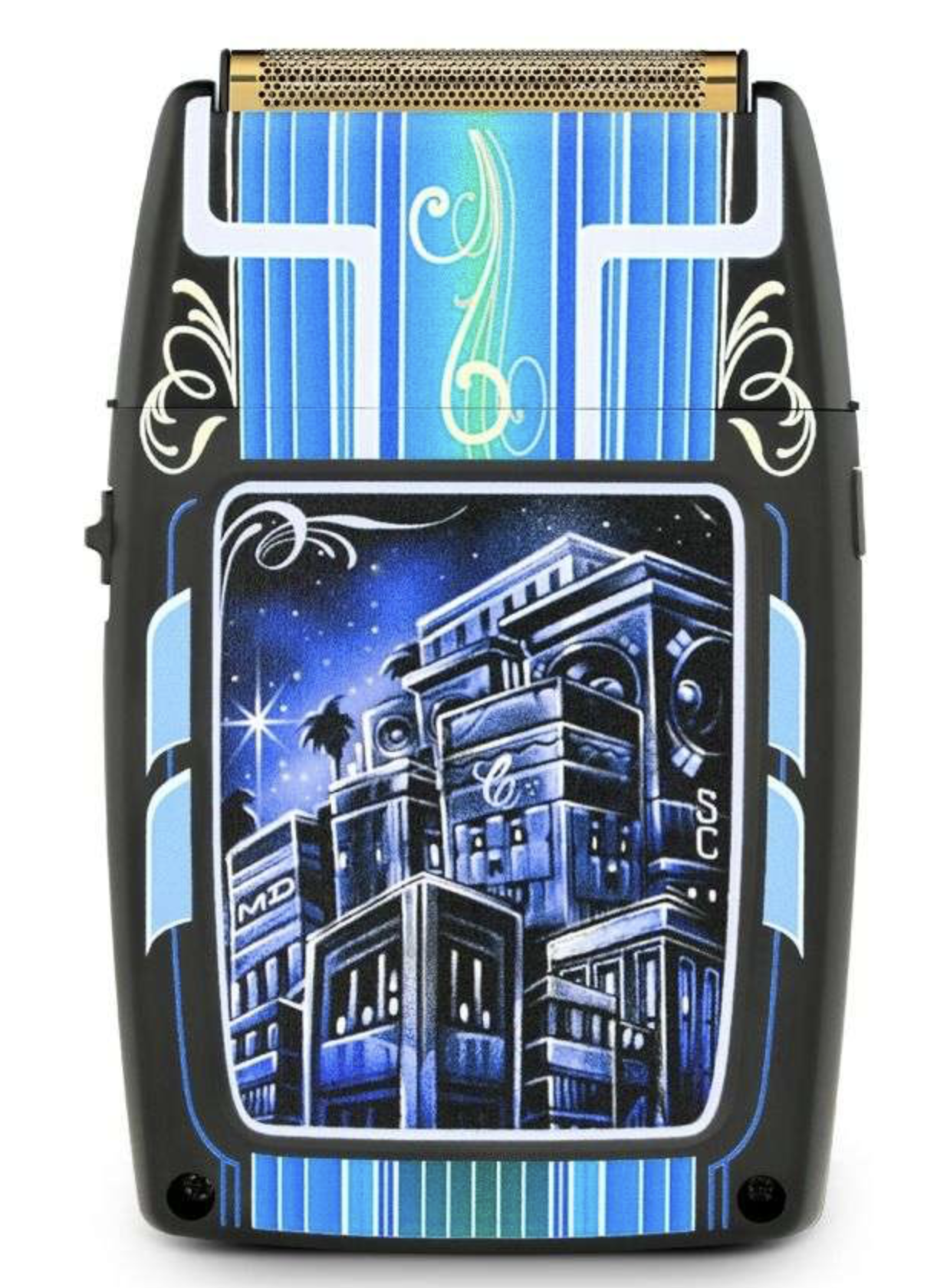StyleCraft Rebel MASTER CARTOON Shaver with Super Torque Motor & Gold Titanium Foil Head -  SC809M